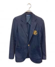 POLO RALPH LAUREN（ポロ・ラルフローレン）の古着「金ボタンシングルジャケット」｜ネイビー