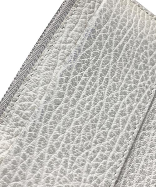 Maison Margiela（メゾンマルジェラ）Maison Margiela (メゾンマルジェラ) グレインレザー カード&コインケース ホワイトの古着・服飾アイテム