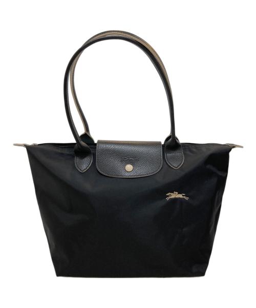 LONGCHAMP（ロンシャン）LONGCHAMP (ロンシャン) ナイロントートバッグ ブラックの古着・服飾アイテム