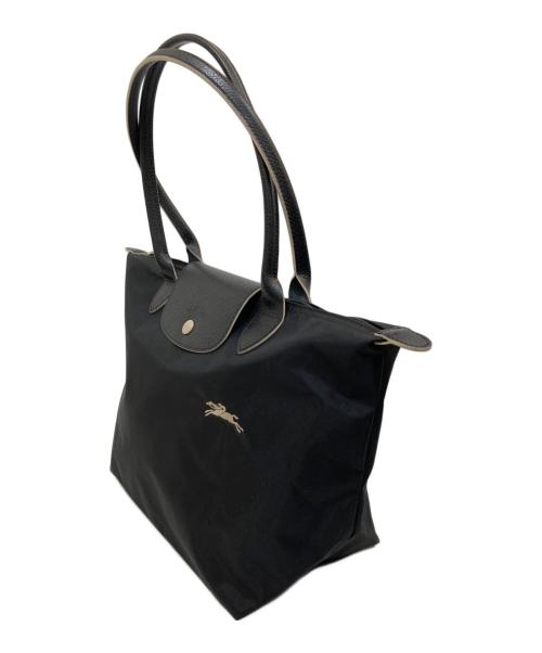 LONGCHAMP（ロンシャン）LONGCHAMP (ロンシャン) ナイロントートバッグ ブラックの古着・服飾アイテム