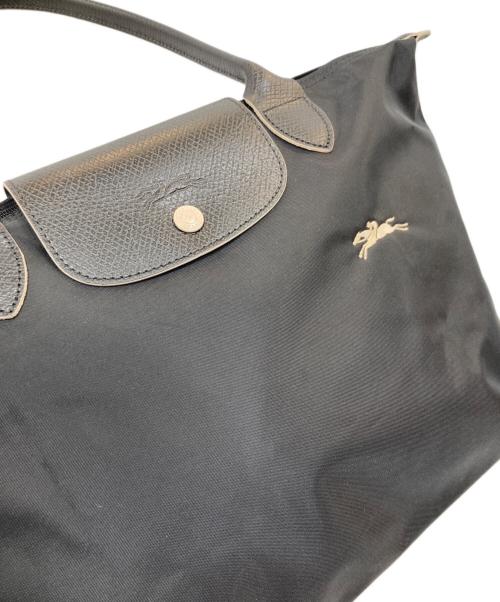 LONGCHAMP（ロンシャン）LONGCHAMP (ロンシャン) ナイロントートバッグ ブラックの古着・服飾アイテム