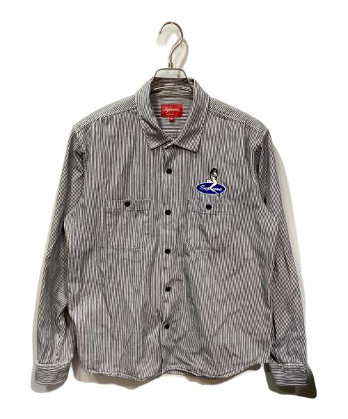 SUPREME（シュプリーム）SUPREME (シュプリーム) Pin Up Work  Shirt グレー サイズ:Ｍの古着・服飾アイテム