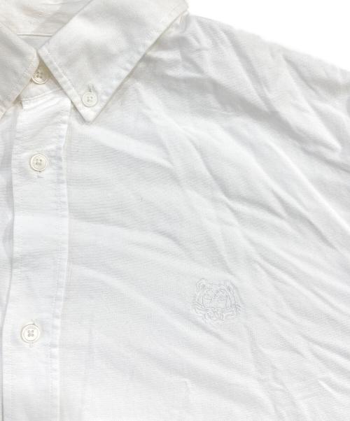 KENZO（ケンゾー）KENZO (ケンゾー) Tiger Crest Button Down Shirt/タイガー クレスト ボタンダウン シャツ ホワイト サイズ:SIZE 42の古着・服飾アイテム