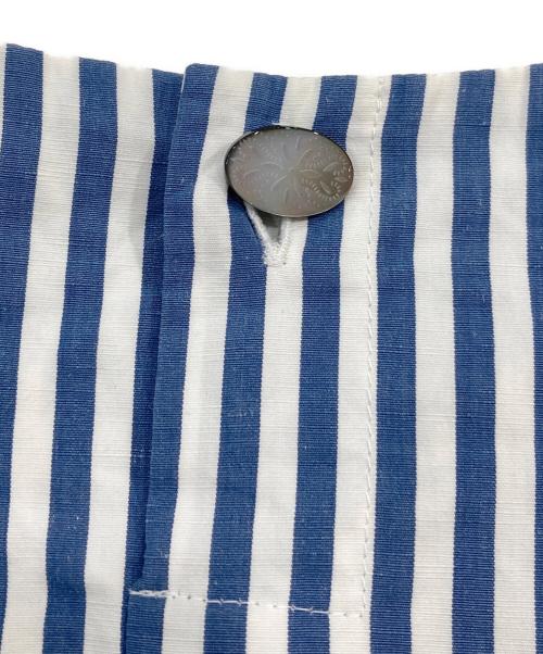 BEARDSLEY（ビアズリー）BEARDSLEY (ビアズリー) ストライププルオーバーブラウス スカイブルー サイズ:SIZE Freeの古着・服飾アイテム