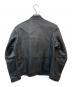green label relaxing (グリーンレーベルリラクシング) シングルライダースジャケット ブラック サイズ:L：8000円
