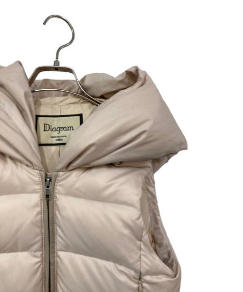 Diagram（ダイアグラム）Diagram (ダイアグラム) ファーダウンベスト ベージュ サイズ:SIZE 36の古着・服飾アイテム