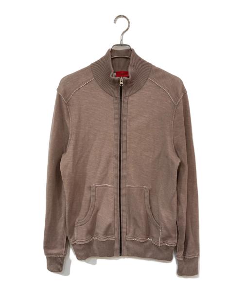HUGO BOSS（ヒューゴ ボス）HUGO BOSS (ヒューゴ ボス) ドライバーズニット ブラウン サイズ:XLの古着・服飾アイテム