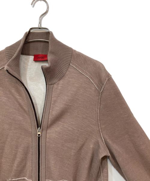 HUGO BOSS（ヒューゴ ボス）HUGO BOSS (ヒューゴ ボス) ドライバーズニット ブラウン サイズ:XLの古着・服飾アイテム