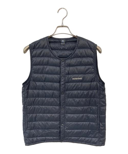 mont-bell（モンベル）mont-bell (モンベル) スペリオダウン ラウンドネックベスト ブラック サイズ:Sの古着・服飾アイテム