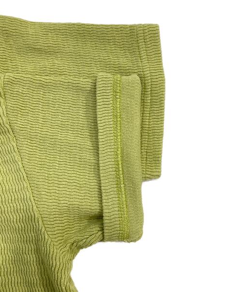 Ameri（アメリ）Ameri (アメリ) MEDI BACK OPEN CUT THERMAL TOP/メディ バック オープン カット サーマル トップ 黄緑 サイズ:SIZE Freeの古着・服飾アイテム