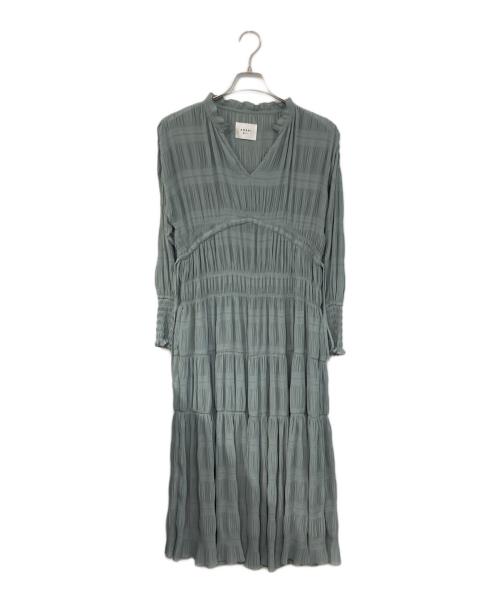 Ameri（アメリ）Ameri (アメリ) シャーリングプリーツドレス スカイブルー サイズ:SIZE Sの古着・服飾アイテム