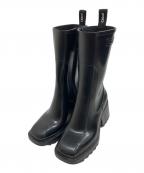 Chloeクロエ）の古着「ラバー サイドジップロングブーツ」｜ブラック