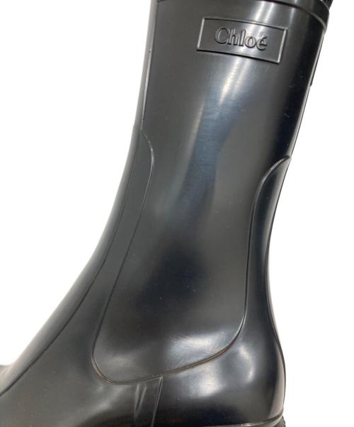 Chloe（クロエ）Chloe (クロエ) ラバー サイドジップロングブーツ ブラック サイズ:35の古着・服飾アイテム