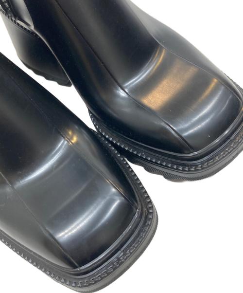 Chloe（クロエ）Chloe (クロエ) ラバー サイドジップロングブーツ ブラック サイズ:35の古着・服飾アイテム