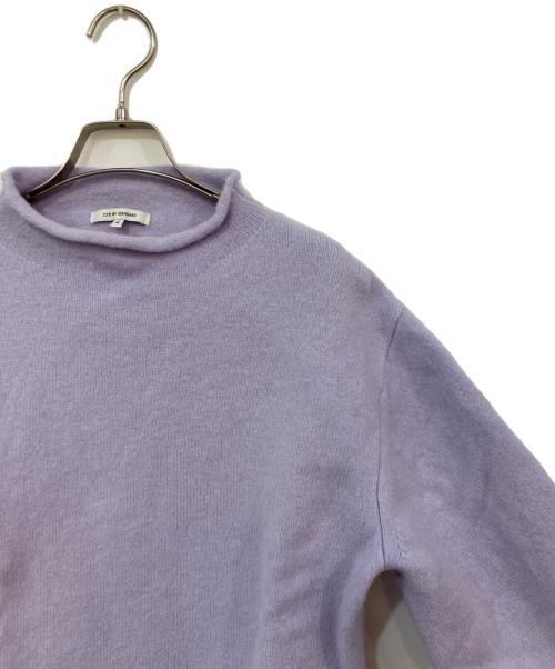 23区（ニジュウサンク）23区 (ニジュウサンク) ウールカシミヤブレンド バルキーモックネックニット パープル サイズ:SIZE 38の古着・服飾アイテム