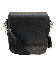 COACH（コーチ）の古着「ルーカス クロスボディ・シグネチャー ジャカード」｜ブラック