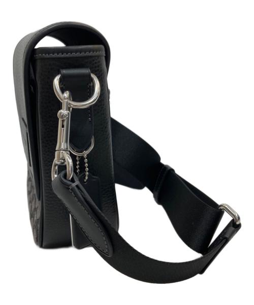 COACH（コーチ）COACH (コーチ) ルーカス クロスボディ・シグネチャー ジャカード ブラックの古着・服飾アイテム