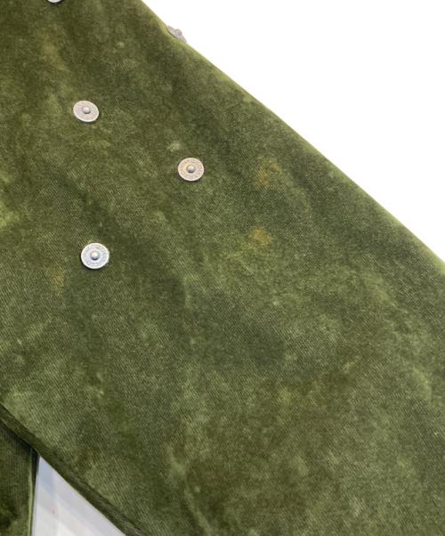 DSQUARED2（ディースクエアード）DSQUARED2 (ディースクエアード) ファー付きベロアジャケット カーキ サイズ:-の古着・服飾アイテム