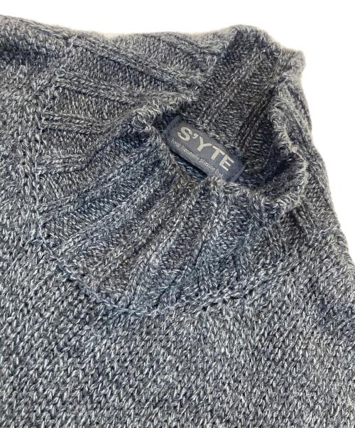 s'yte（サイト）s'yte (サイト) BULKY WOOL BIG POCKET HIGH NECK KNIT グレー サイズ:3の古着・服飾アイテム