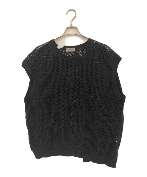 Yohji Yamamoto pour homme（ヨウジヤマモト プールオム）Yohji Yamamoto pour homme (ヨウジヤマモト プールオム) PATTERN VEST ブラック サイズ:3の古着・服飾アイテム