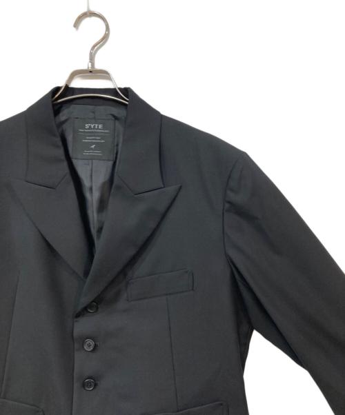 s'yte（サイト）s'yte (サイト) TWギャバジン 6ボタン ジャケット ブラック サイズ:2の古着・服飾アイテム