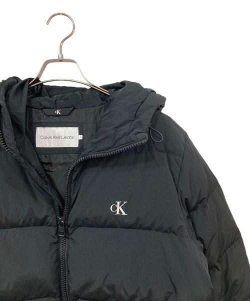 Calvin Klein Jeans（カルバンクラインジーンズ）Calvin Klein Jeans (カルバンクラインジーンズ) ダウンジャケット ブラック サイズ:Ｌの古着・服飾アイテム
