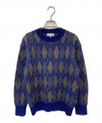 MACKINTOSH LONDONマッキントッシュ ロンドン）の古着「アルパカ モヘヤ混 ニット」｜ネイビー