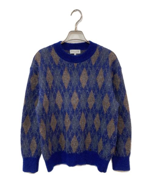 MACKINTOSH LONDON（マッキントッシュ ロンドン）MACKINTOSH LONDON (マッキントッシュ ロンドン) アルパカ モヘヤ混 ニット ネイビー サイズ:38の古着・服飾アイテム