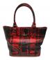Vivienne Westwood（ヴィヴィアンウエストウッド）の古着「アングロマニア トートバッグ」｜レッド×ブラック