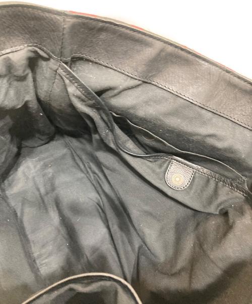 Vivienne Westwood（ヴィヴィアンウエストウッド）Vivienne Westwood (ヴィヴィアンウエストウッド) レザートートバッグ レッド×ブラックの古着・服飾アイテム
