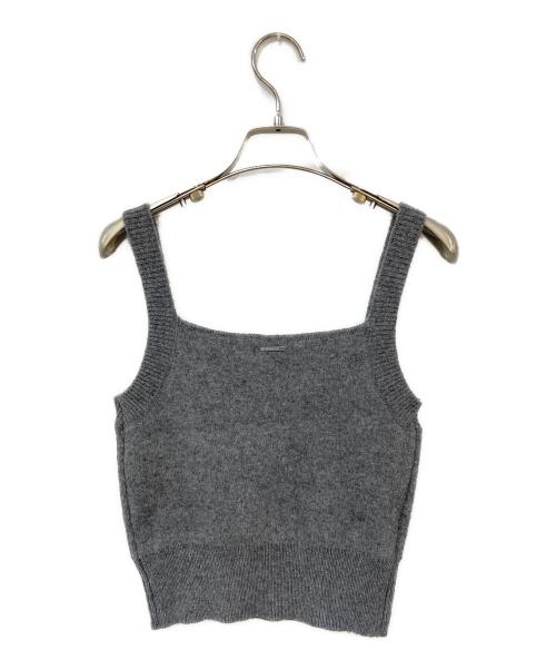 FRAY ID（フレイ アイディー）FRAY ID (フレイ アイディー) ラクーンニットセットアップ グレー サイズ:Fの古着・服飾アイテム