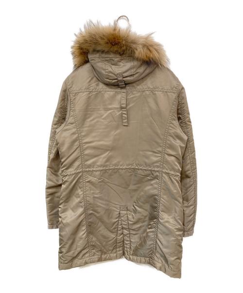 BURBERRY（バーバリー）BURBERRY (バーバリー) 裏ノヴァチェック ファー付き中綿コート ベージュ サイズ:SIZE Mの古着・服飾アイテム