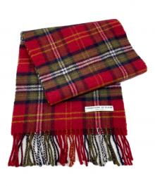 JOHNSTONS OF ELGIN（ジョンストンズオブエルガン）の古着「マフラー」｜レッド