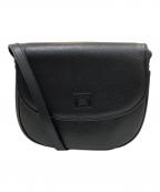 BURBERRYバーバリー）の古着「レザーショルダーバッグ」｜ブラック