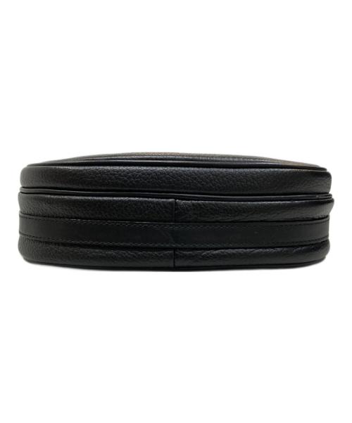 BURBERRY（バーバリー）BURBERRY (バーバリー) レザーショルダーバッグ ブラックの古着・服飾アイテム