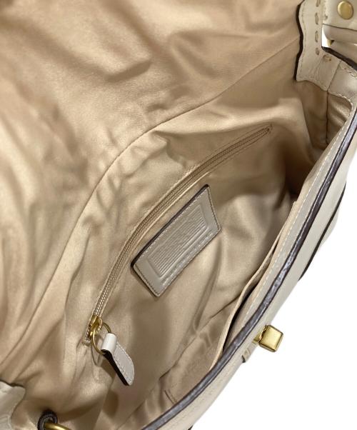 COACH（コーチ）COACH (コーチ) レザーワンショルダーバッグ ホワイトの古着・服飾アイテム