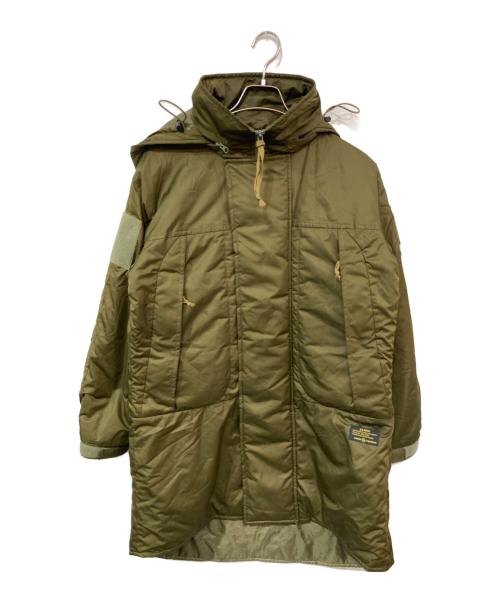 uniform experiment（ユニフォームエクスペリメント）uniform experiment (ユニフォームエクスペリメント) PADED MILITARY LONG PARKA/パデッドミリタリーロングパーカー カーキ サイズ:SIZE 1の古着・服飾アイテム