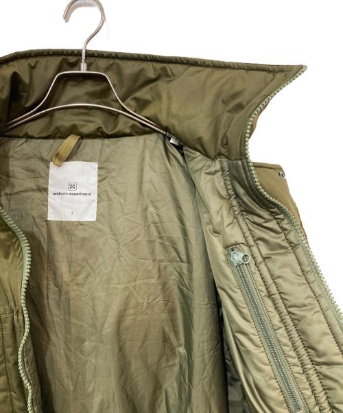 uniform experiment（ユニフォームエクスペリメント）uniform experiment (ユニフォームエクスペリメント) PADED MILITARY LONG PARKA/パデッドミリタリーロングパーカー カーキ サイズ:SIZE 1の古着・服飾アイテム