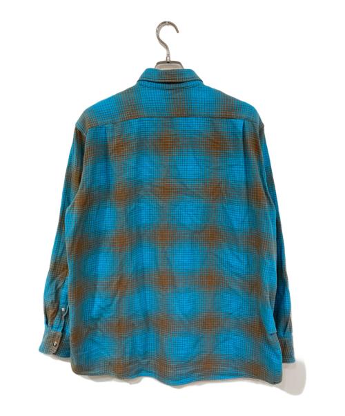 NOMA t.d.（ノーマティーディー）NOMA t.d. (ノーマティーディー) N Ombre Plaid Shirt/Nオンブレプレイドシャツ ブルー サイズ:SIZE 2の古着・服飾アイテム