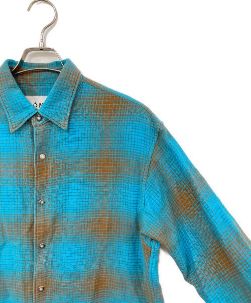 NOMA t.d.（ノーマティーディー）NOMA t.d. (ノーマティーディー) N Ombre Plaid Shirt/Nオンブレプレイドシャツ ブルー サイズ:SIZE 2の古着・服飾アイテム