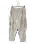 HOMME PLISSE ISSEY MIYAKE (オム プリッセ イッセイ ミヤケ) プリーツテーパードパンツ アイボリー サイズ:SIZE 2：18000円