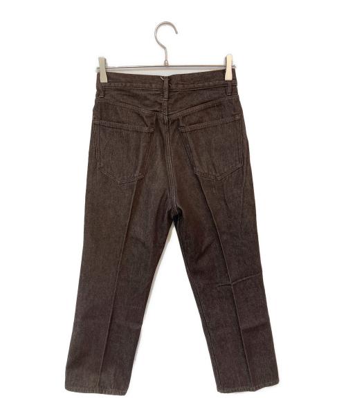AURALEE（オーラリー）AURALEE (オーラリー) HARD TWIST DENIM 5P PANTS ブラウン サイズ:26の古着・服飾アイテム