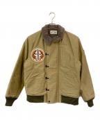 Pherrow'sフェローズ）の古着「MTB RON 35 N-1カスタムデッキジャケット」｜カーキ