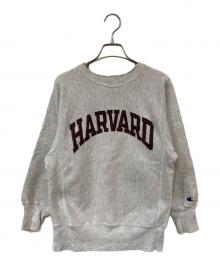 Champion REVERSE WEAVE（チャンピオン リバース ウィーブ）の古着「90’s カレッジロゴスウェット」｜グレー