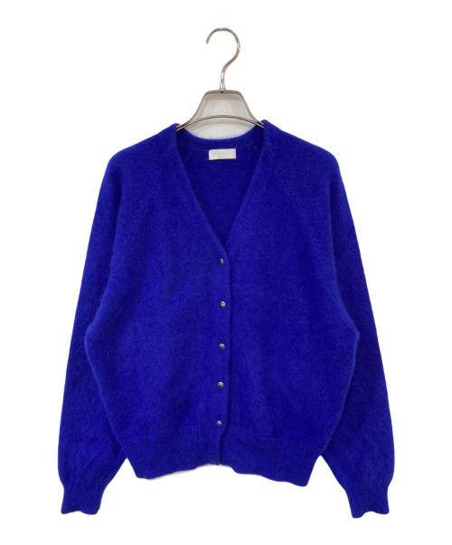 BALLSEY（ボールジィ）BALLSEY (ボールジィ) フラッフィーヤーン Vネックカーディガン ブルー サイズ:Sの古着・服飾アイテム