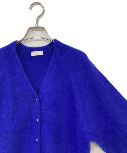 BALLSEY（ボールジィ）BALLSEY (ボールジィ) フラッフィーヤーン Vネックカーディガン ブルー サイズ:Sの古着・服飾アイテム