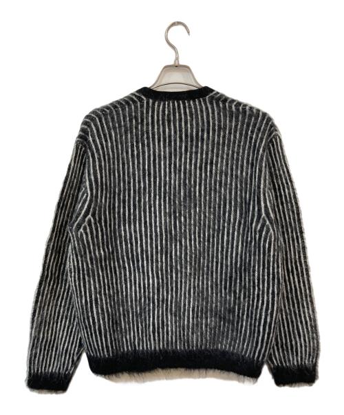 SUPREME（シュプリーム）SUPREME (シュプリーム) 2-Tone Mohair Cardigan/２トーンモヘアカーディガン ブラック サイズ:SIZE Mの古着・服飾アイテム