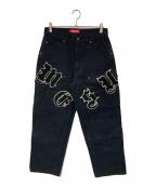 SUPREMEシュプリーム）の古着「Old English Double Knee Painter/オールドイングリッシュダブルニーペインター」｜ブラック