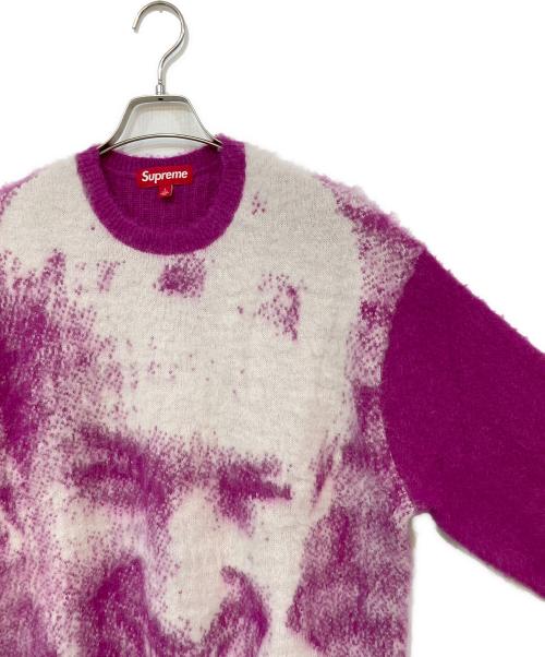 SUPREME（シュプリーム）Supreme (シュプリーム) Aphex Twin (エイフェックス ツイン) Mohair Sweater パープル サイズ:Lの古着・服飾アイテム