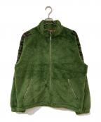 SUPREMEシュプリーム）の古着「Shoulder Logo Fleece Jacket/ショルダーロゴフリースジャケット」｜カーキ